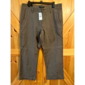 Banana Republic 35/30 Mens Pants Brown Tweed Dress Pant 100% Cotton Nwt
